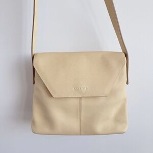 Loewe vintage flap leather shoulder / crossbody bag